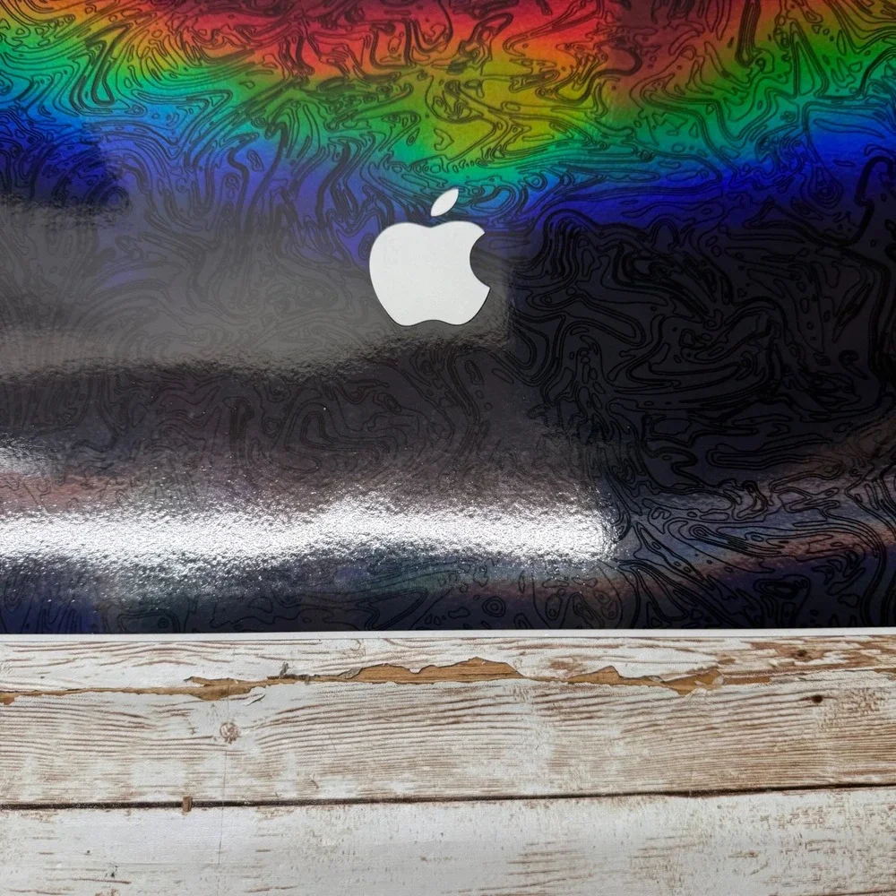 dbrand MacBook Air 13 2022- Present Skin Triple Black Holo 2 piece Vinyl Decal